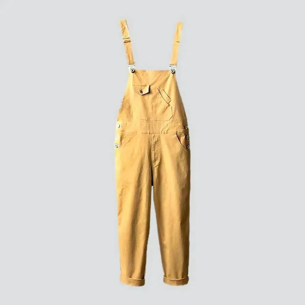 Baggy men's denim dungaree