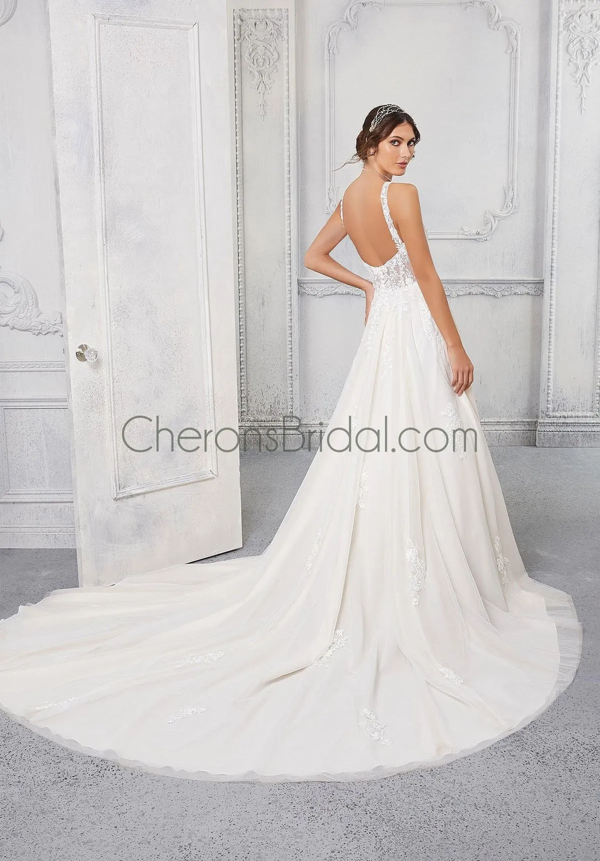 Blu - 5923 - Cassandra - Cheron's Bridal, Wedding Gown