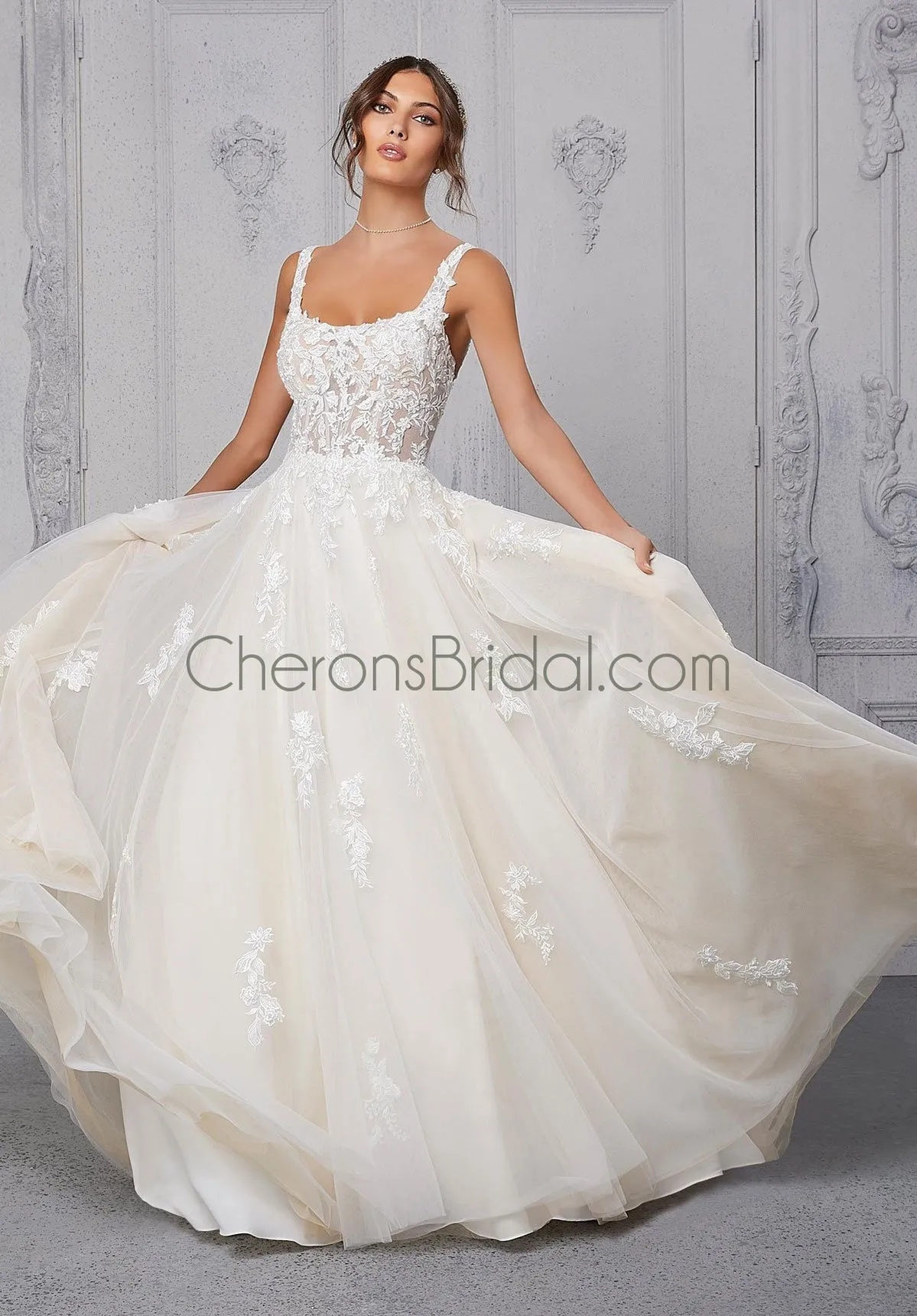 Blu - 5923 - Cassandra - Cheron's Bridal, Wedding Gown