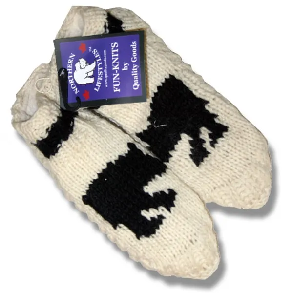 Booties for Men and Women. 100% Wool with fleece lining. Handmade in Nepal.