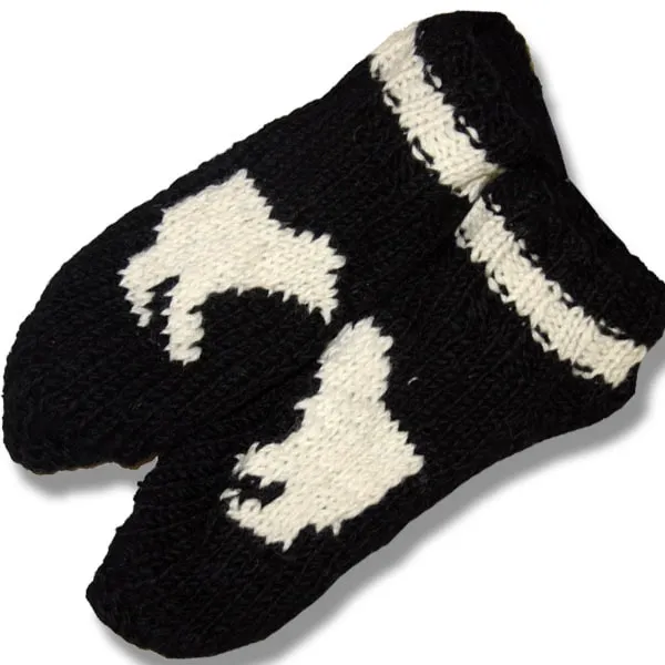 Booties for Men and Women. 100% Wool with fleece lining. Handmade in Nepal.