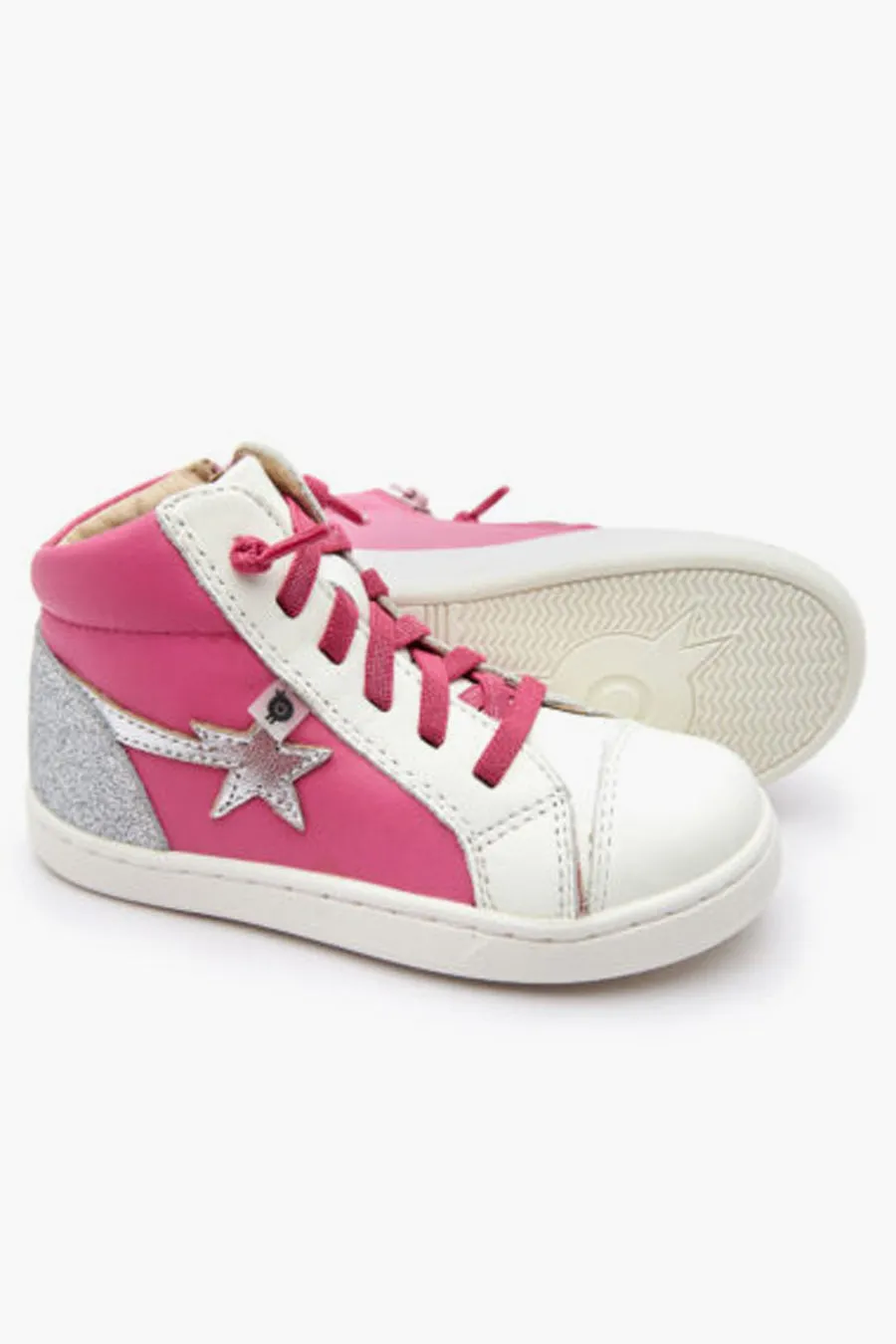 Girls Shoes Old Soles Shoot High - Fuchsia