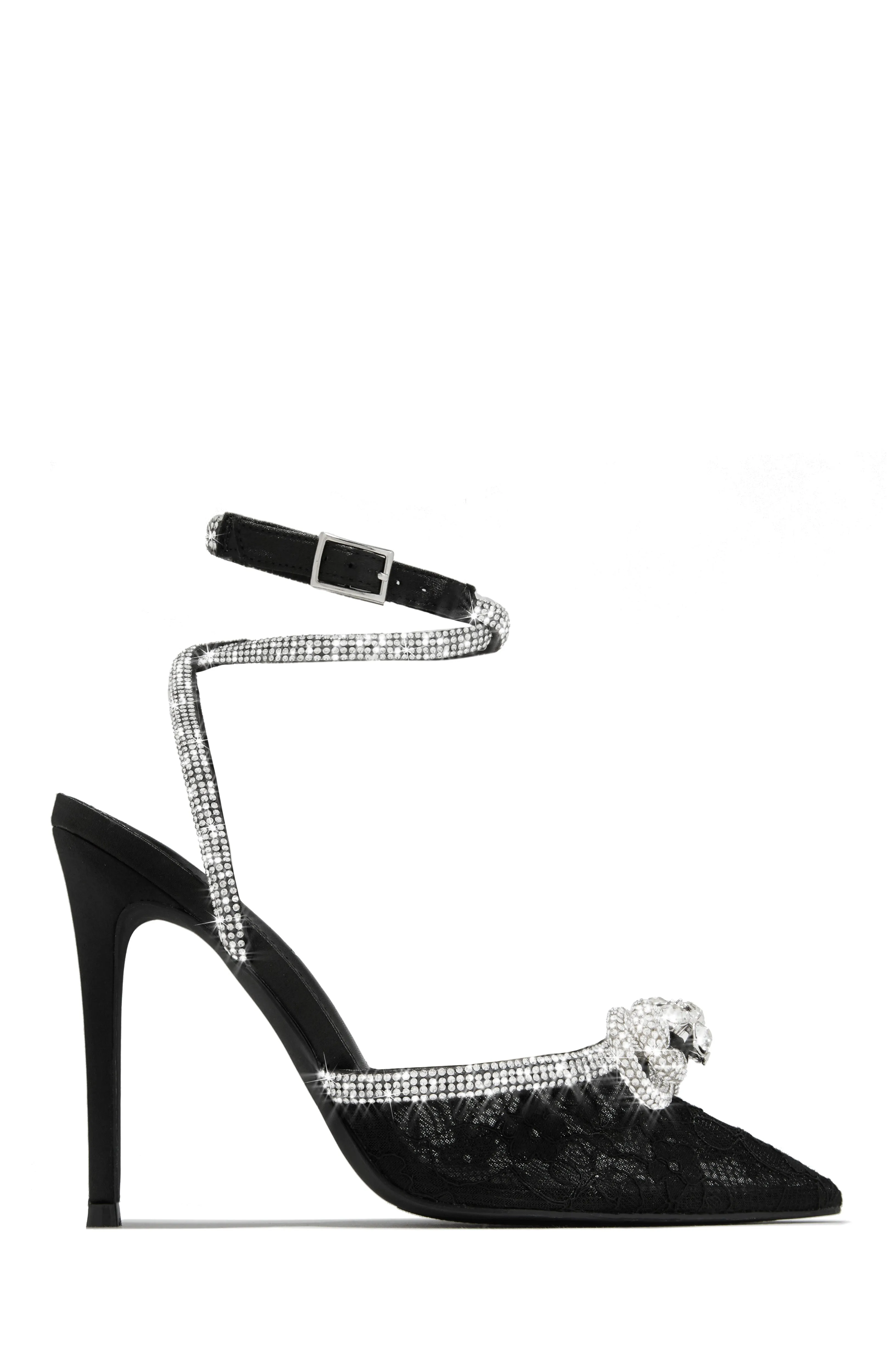 Kara Embellished Pumps - Silver