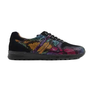 Komotini - Men's Rainbow Printed Leather Jogger