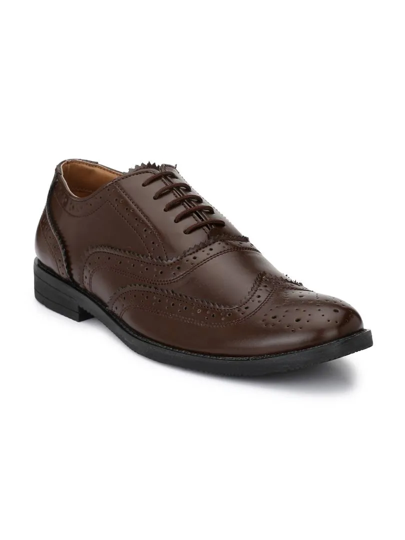 Men's Brown Oxford Wingtip Brogue