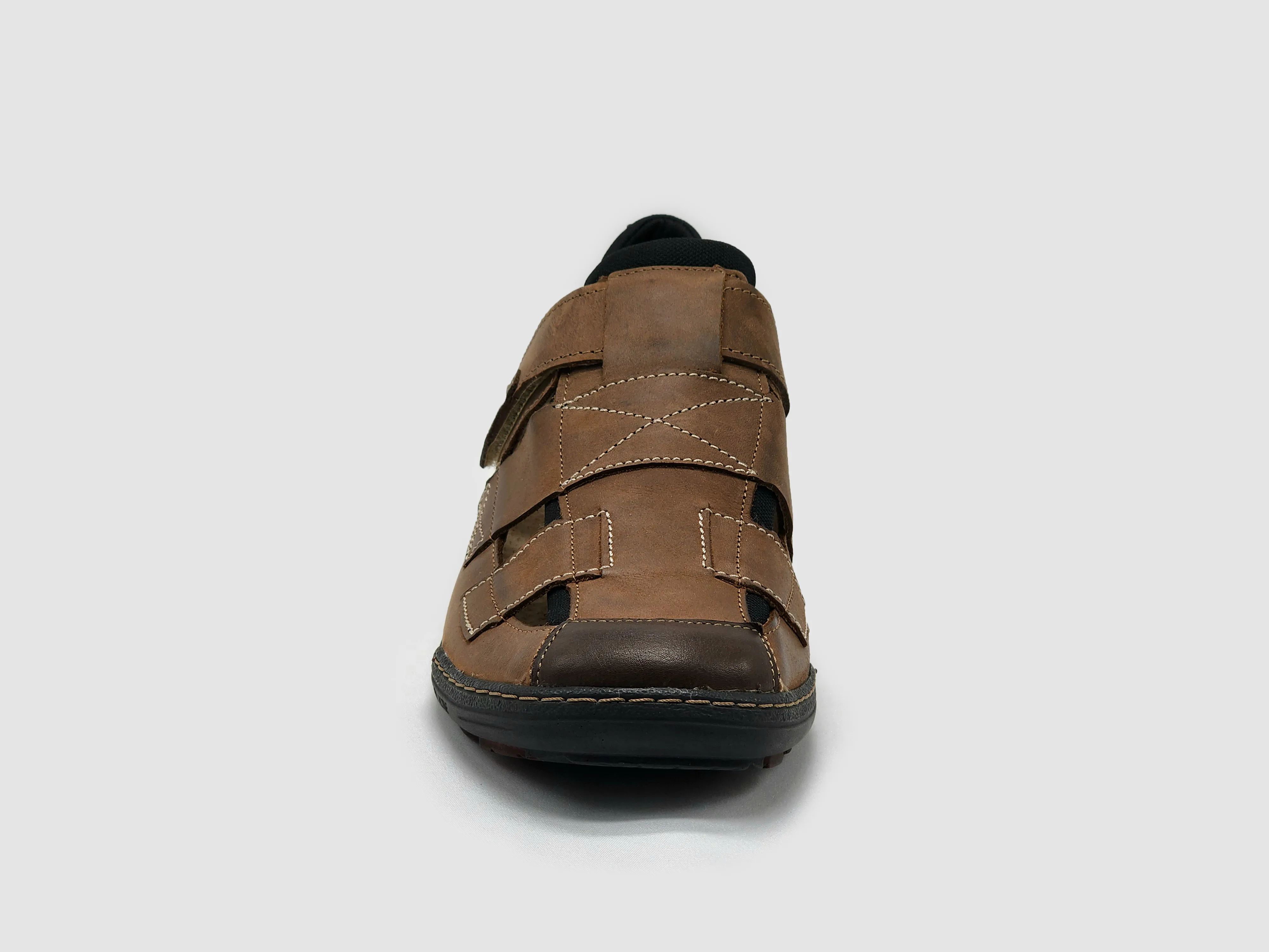 Men's Leather Sandals - Brown