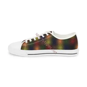 Men's Multicolored Canvas Low Top Sneakers