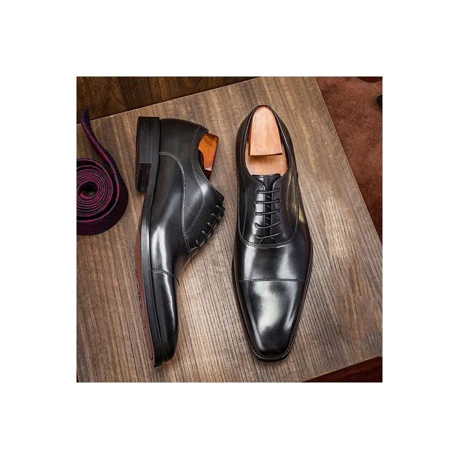 Opulent Oxford Exotic Pattern Formal Dress Shoes