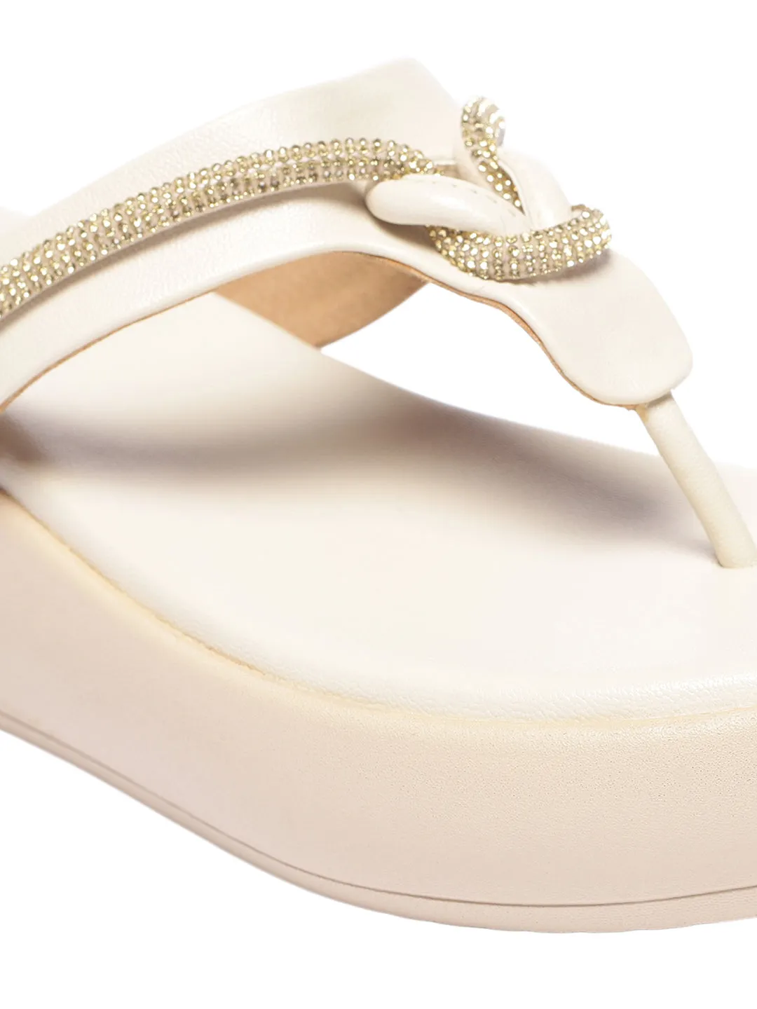 Ottilie Cream Flatform Heels