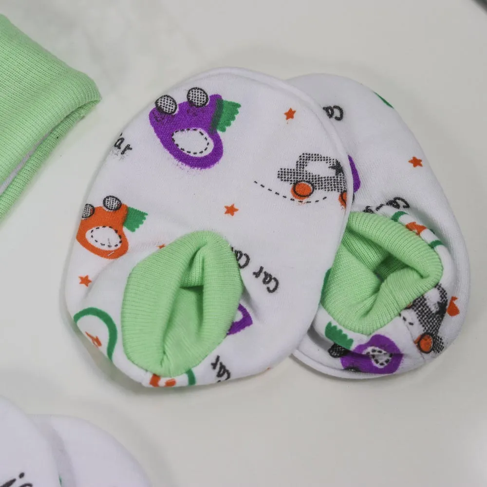 Personaloized Baby Caps, Mittens & Booties for Infants| 3 Caps, 2 Booties & 2 Mittens