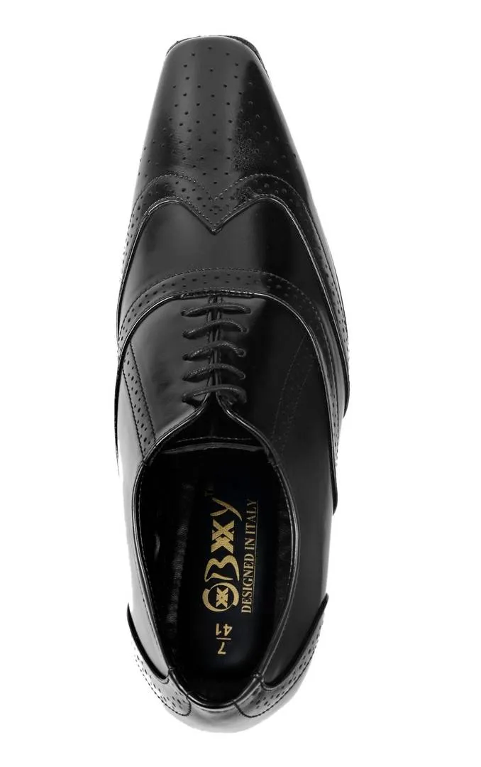 Premium Black Synthetic Leather Formal Shoe For Men