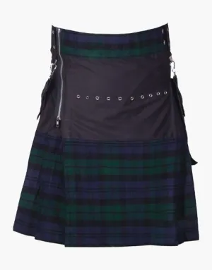 STYLISH BLACK WATCH HYBRID UTILITY KILT