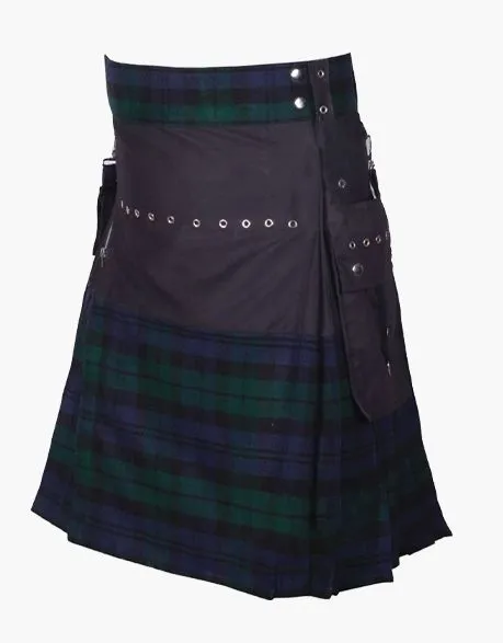 STYLISH BLACK WATCH HYBRID UTILITY KILT