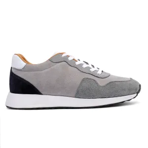 SUEDE X LEATHER EVA SOLE SNEAKERS - Gray