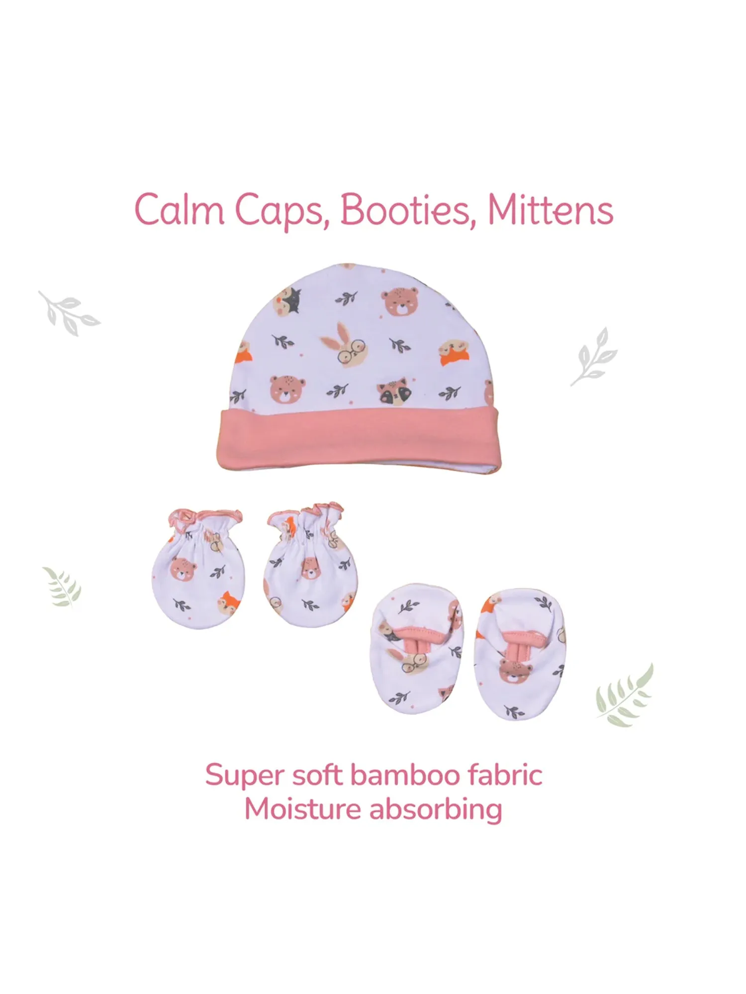 Tiny Lane Adorable Baby Onesie Cap Booties Mitten - Honey Bunny Onesie & Honey Bunny Cap | Booties | Mittens