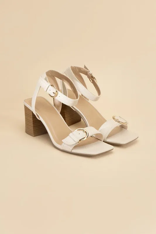 TREATY Buckle Sandal Heel