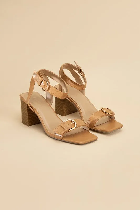 TREATY Buckle Sandal Heel