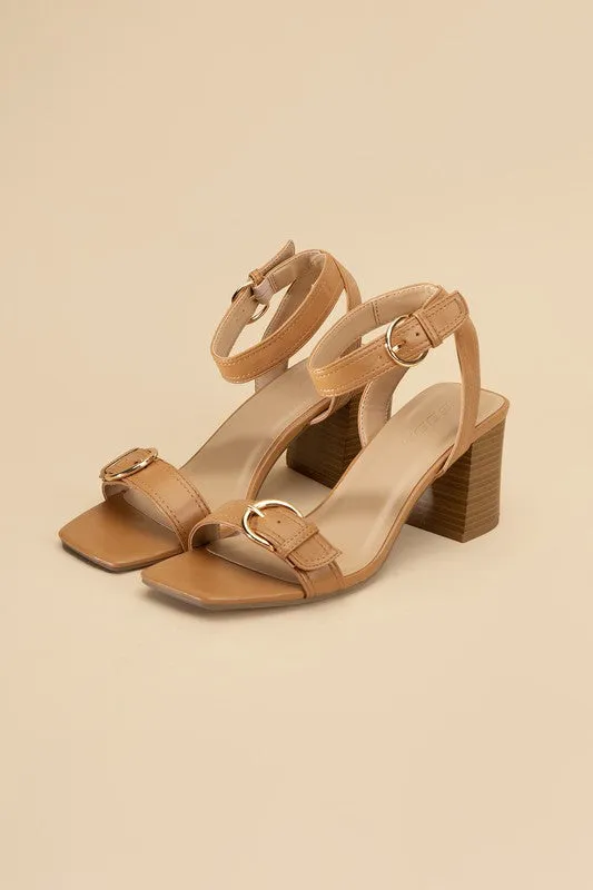 TREATY Buckle Sandal Heel