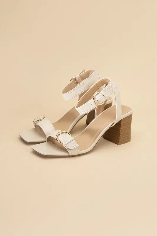 TREATY Buckle Sandal Heel