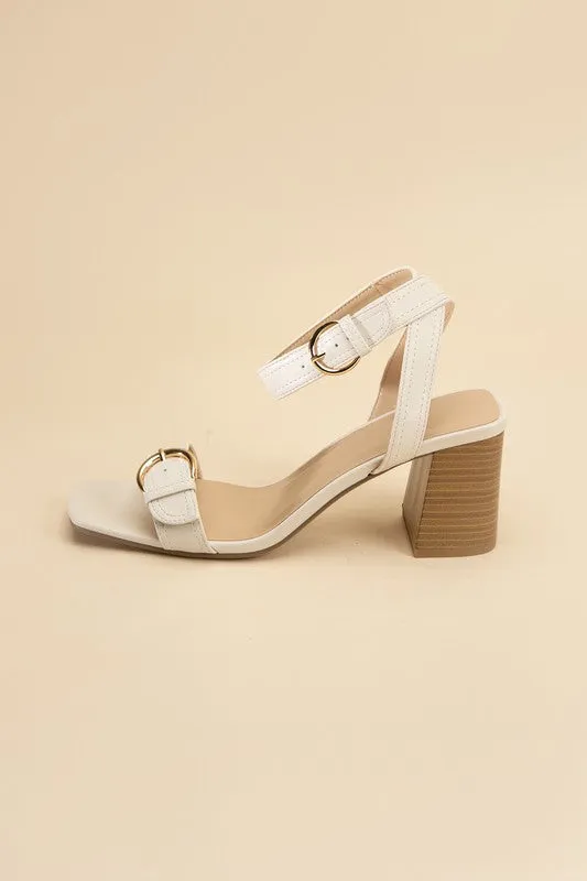 TREATY Buckle Sandal Heel