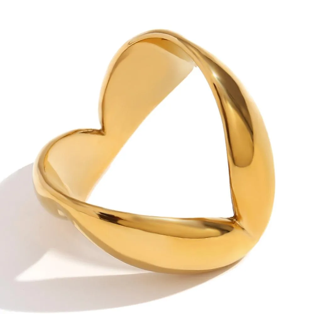 Trendy Geometric Stainless Steel Rings – Bold Fashion Statement for Party Wear