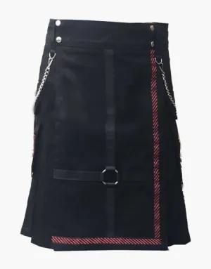 TYPE SOLID BLACK UTILITY KILT