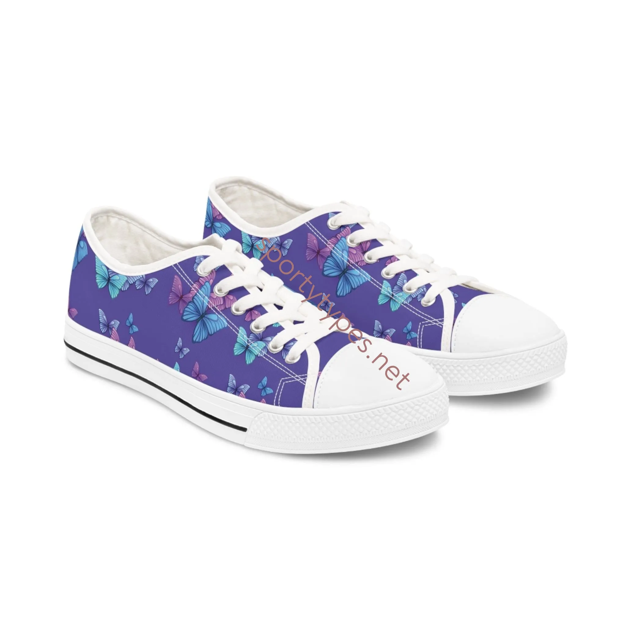 Women's Butterfly Low Top Canvas Sneakers